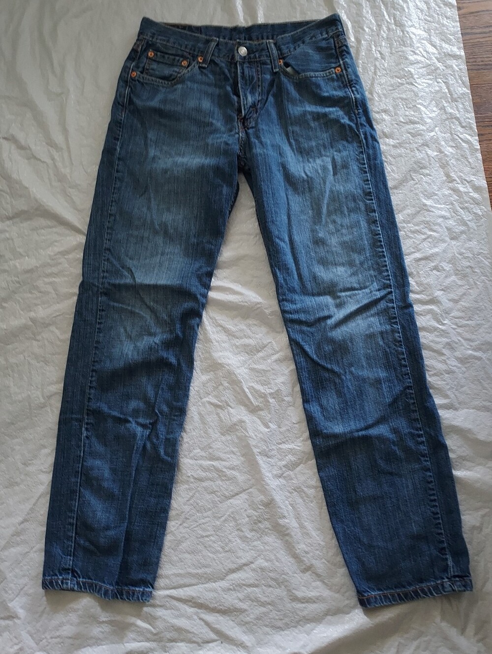 Levi's Men's Dark Blue Straight-Leg Jeans